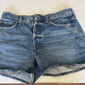 Blue Denim Shorts